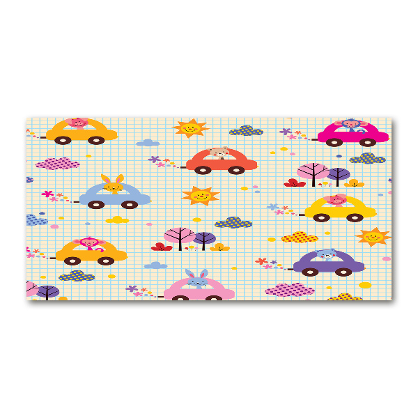 Schilderij op acrylglas Speelgoedauto's