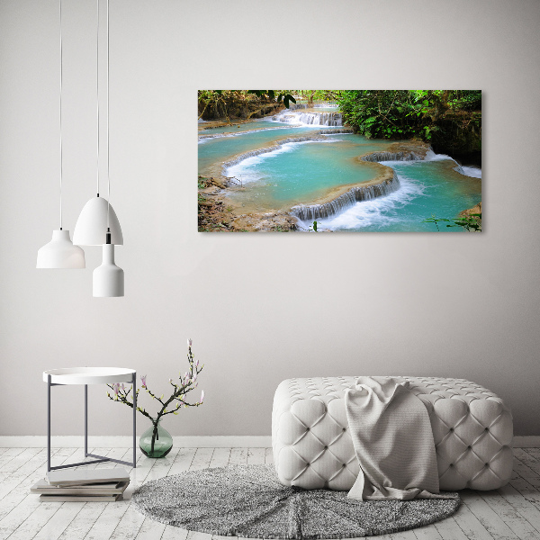 Foto in plexiglas Waterval in het bos