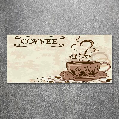 Schilderij op acrylglas Aromatische koffie