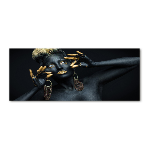 Foto op plexiglas Vrouw in het zwart