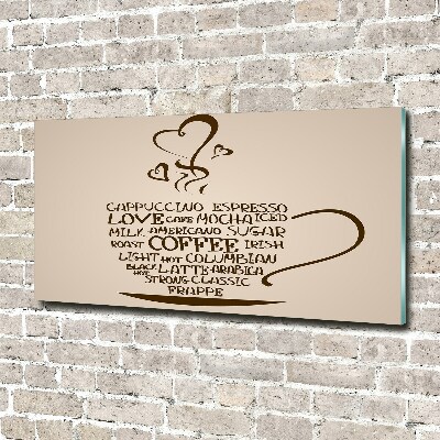 Plexiglas schilderij Een kopje koffie
