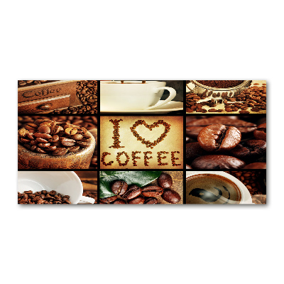 Foto op plexiglas Koffiecollage
