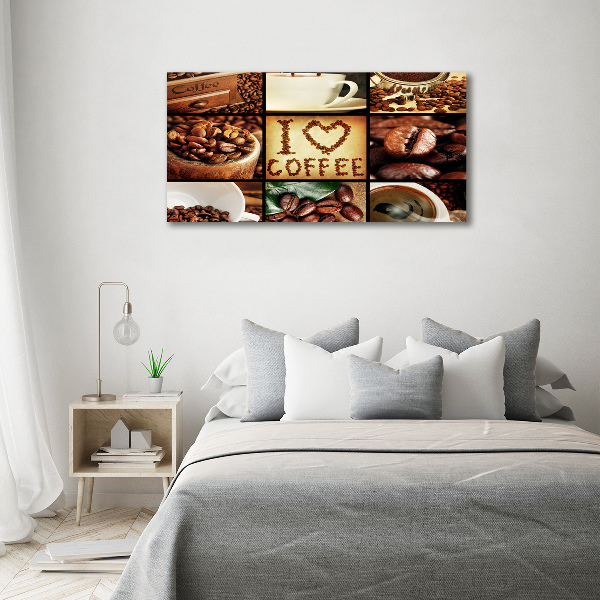 Foto op plexiglas Koffiecollage