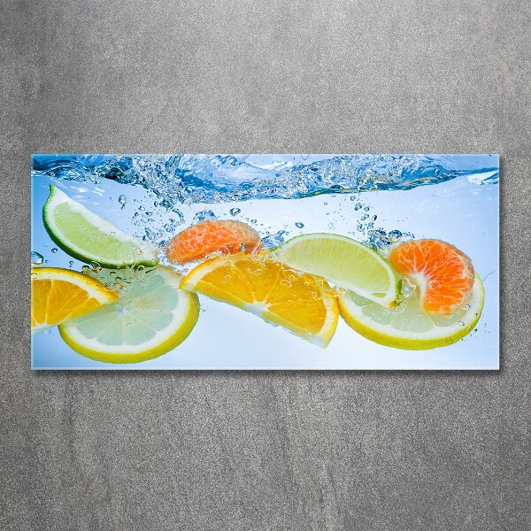 Foto plexiglas Citrusvruchten onder water