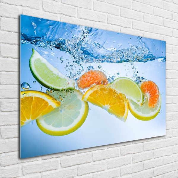 Foto plexiglas Citrusvruchten onder water