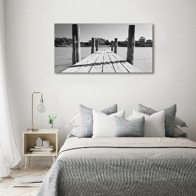 Foto in plexiglas Houten steiger