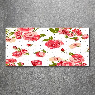 Obraz zdjęcie na ścianę szkło akrylowe Róże