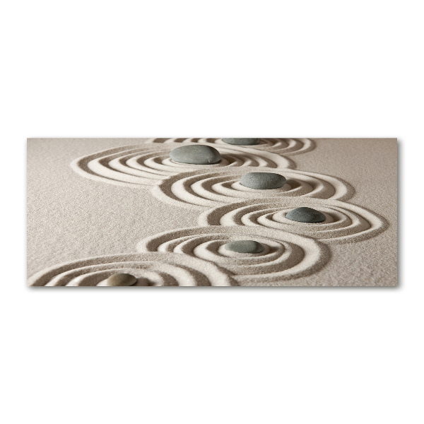 Foto in plexiglas Zen stenen zand