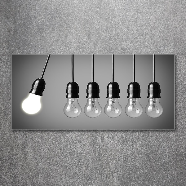 Schilderij op acrylglas Zes gloeilampen