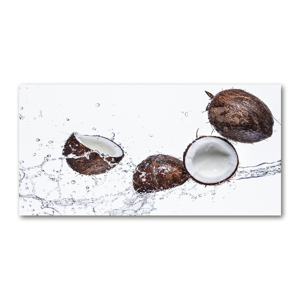 Foto op plexiglas Kokosnoot met water