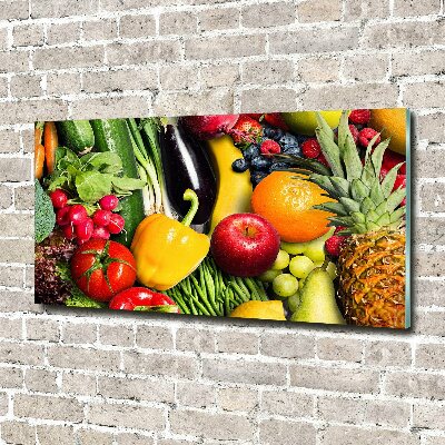 Schilderij op acrylglas Groenten en fruit