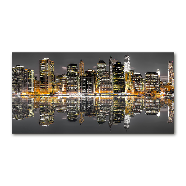 Foto in plexiglas New York 's nachts