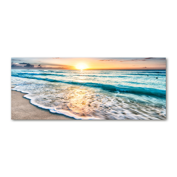 Plexiglas schilderij Zonsondergangstrand