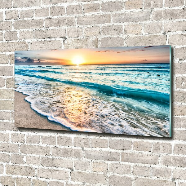 Plexiglas schilderij Zonsondergangstrand