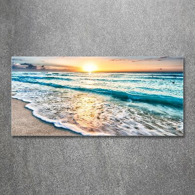 Plexiglas schilderij Zonsondergangstrand
