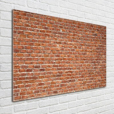 Foto obraz szkło akryl Ceglana ściana