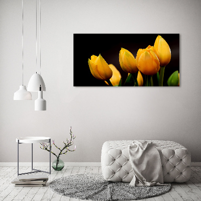 Foto op plexiglas Gele tulpen