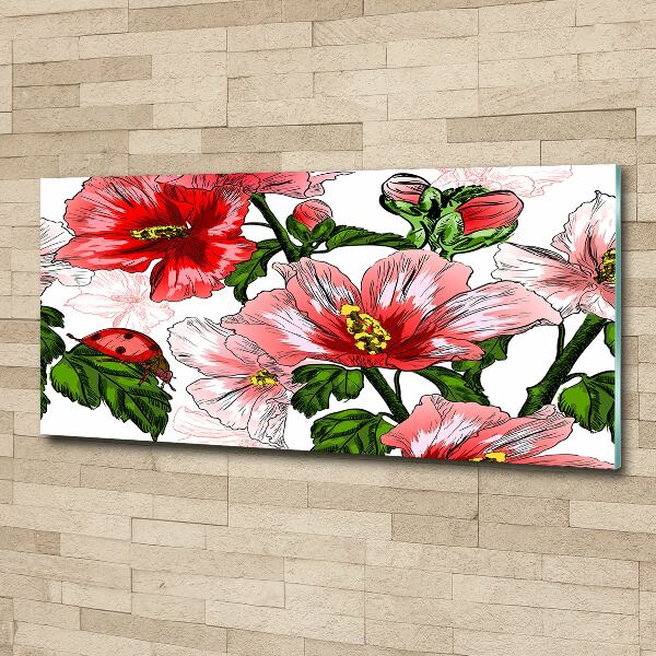 Schilderij op acrylglas Hibiscus