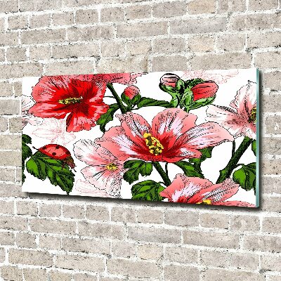 Schilderij op acrylglas Hibiscus