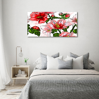 Schilderij op acrylglas Hibiscus