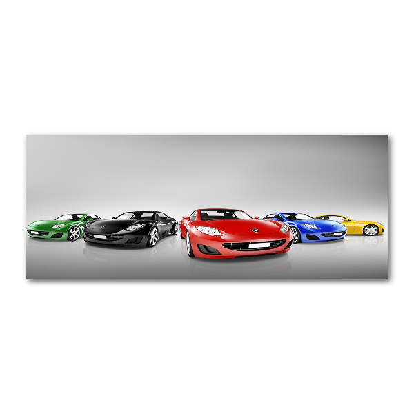 Schilderij op acrylglas Kleurrijke auto's