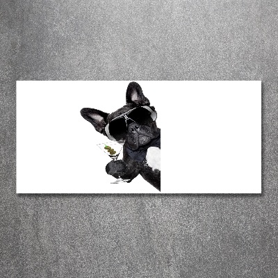 Foto in plexiglas Martini Dog