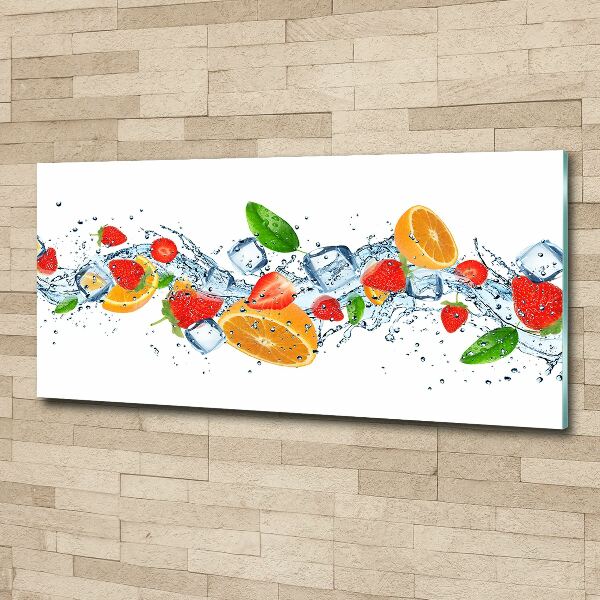 Plexiglas schilderij Fruit met ijs