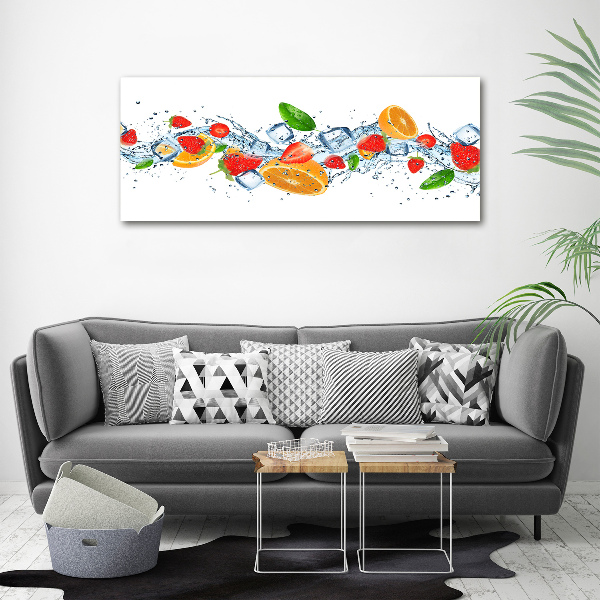 Plexiglas schilderij Fruit met ijs