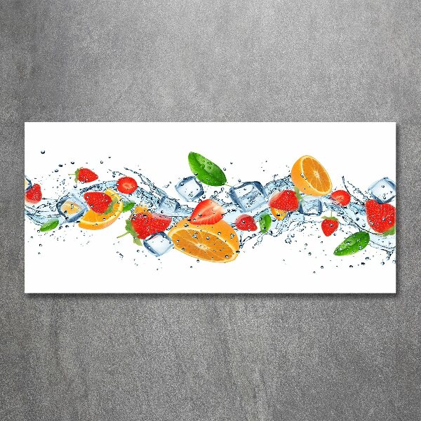 Plexiglas schilderij Fruit met ijs