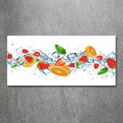 Plexiglas schilderij Fruit met ijs