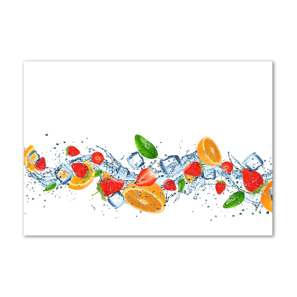 Plexiglas schilderij Fruit met ijs