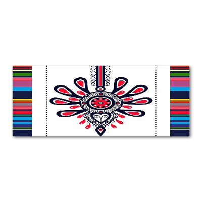 Schilderij op acrylglas Pools volkspatroon