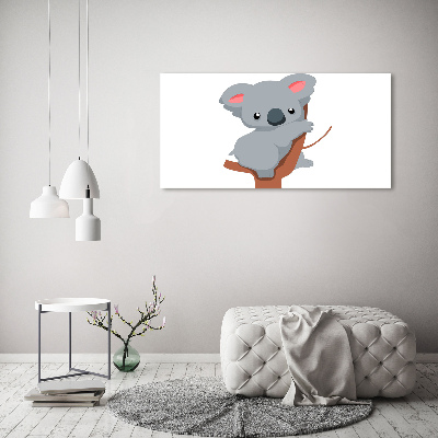 Schilderij op acrylglas Koala in een boom