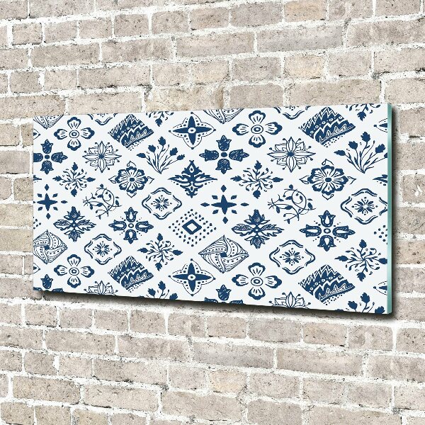 Plexiglas schilderij Bloemenpatroon