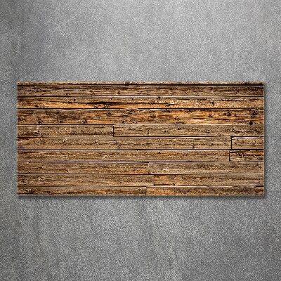 Foto obraz szkło akryl Drewniana ściana