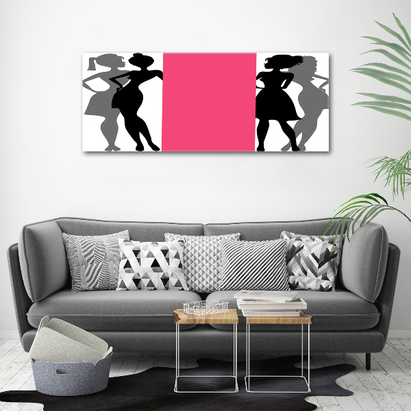 Foto plexiglas Silhouetten van vrouwen