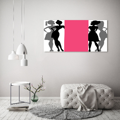 Foto plexiglas Silhouetten van vrouwen