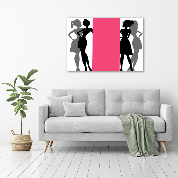 Foto plexiglas Silhouetten van vrouwen
