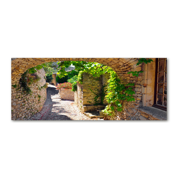 Schilderij op acrylglas Een charmante straat