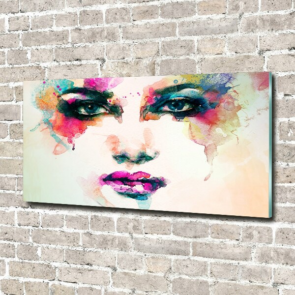 Schilderij op acrylglas Portret van een vrouw