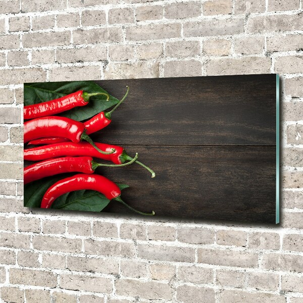 Plexiglas foto Chilipepers