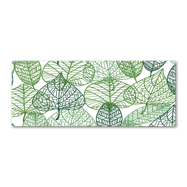 Schilderij op acrylglas Patroon van groene bladeren
