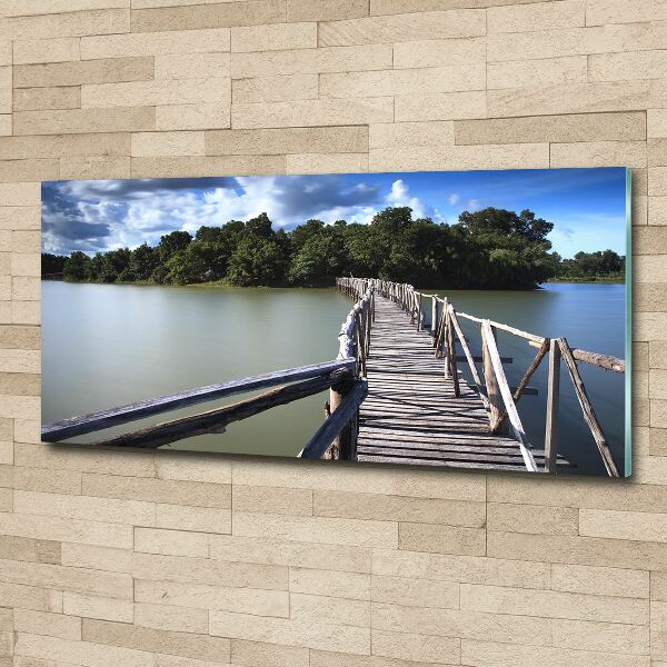 Foto plexiglas Houten brug