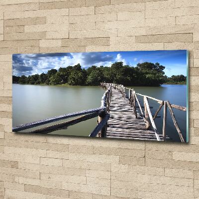 Foto plexiglas Houten brug
