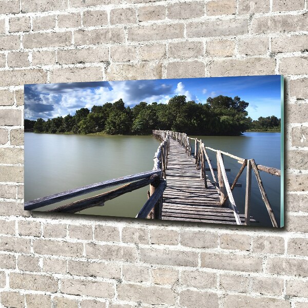 Foto plexiglas Houten brug