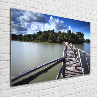 Foto plexiglas Houten brug