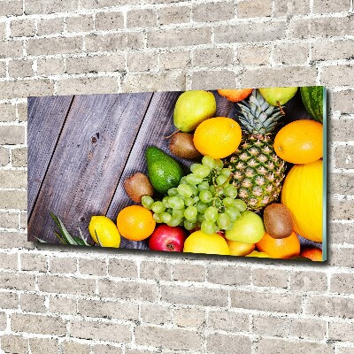 Plexiglas schilderij Fruit aan hout