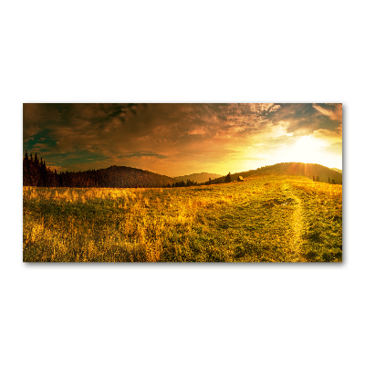 Plexiglas schilderij Panorama van het Tatragebergte