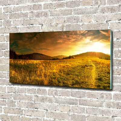 Plexiglas schilderij Panorama van het Tatragebergte