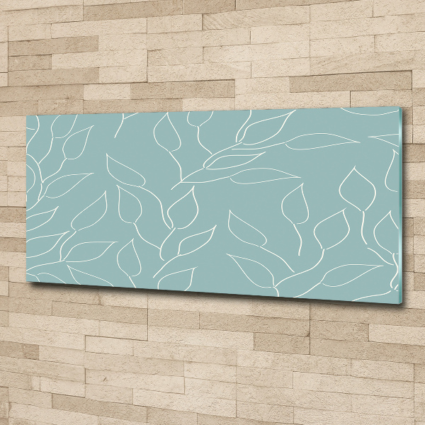 Schilderij op acrylglas Bladerenpatroon